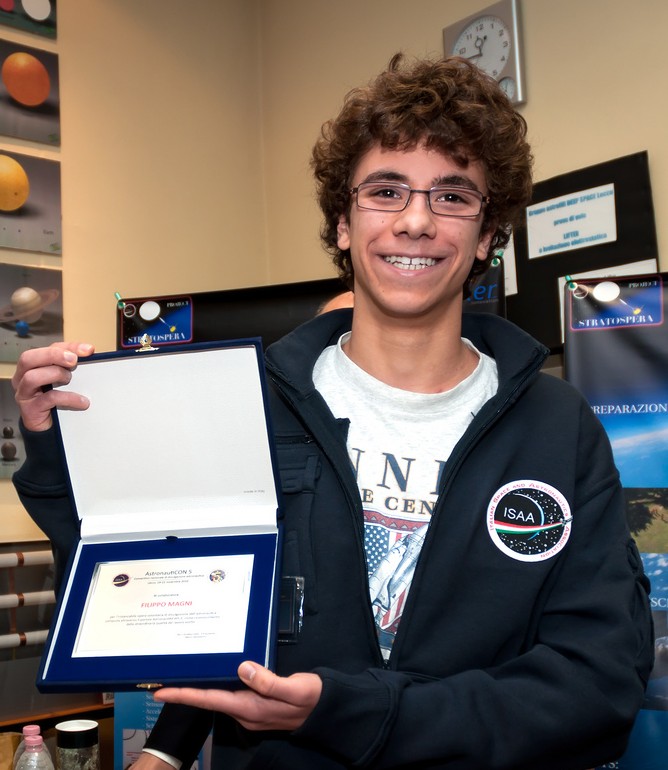 Filippo Magni, vincitore del concorso ESA per dare un nome alla missione di Andrea Mogensen